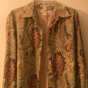 NOTATIONS women’s 2 piece tank and blouse. Size large